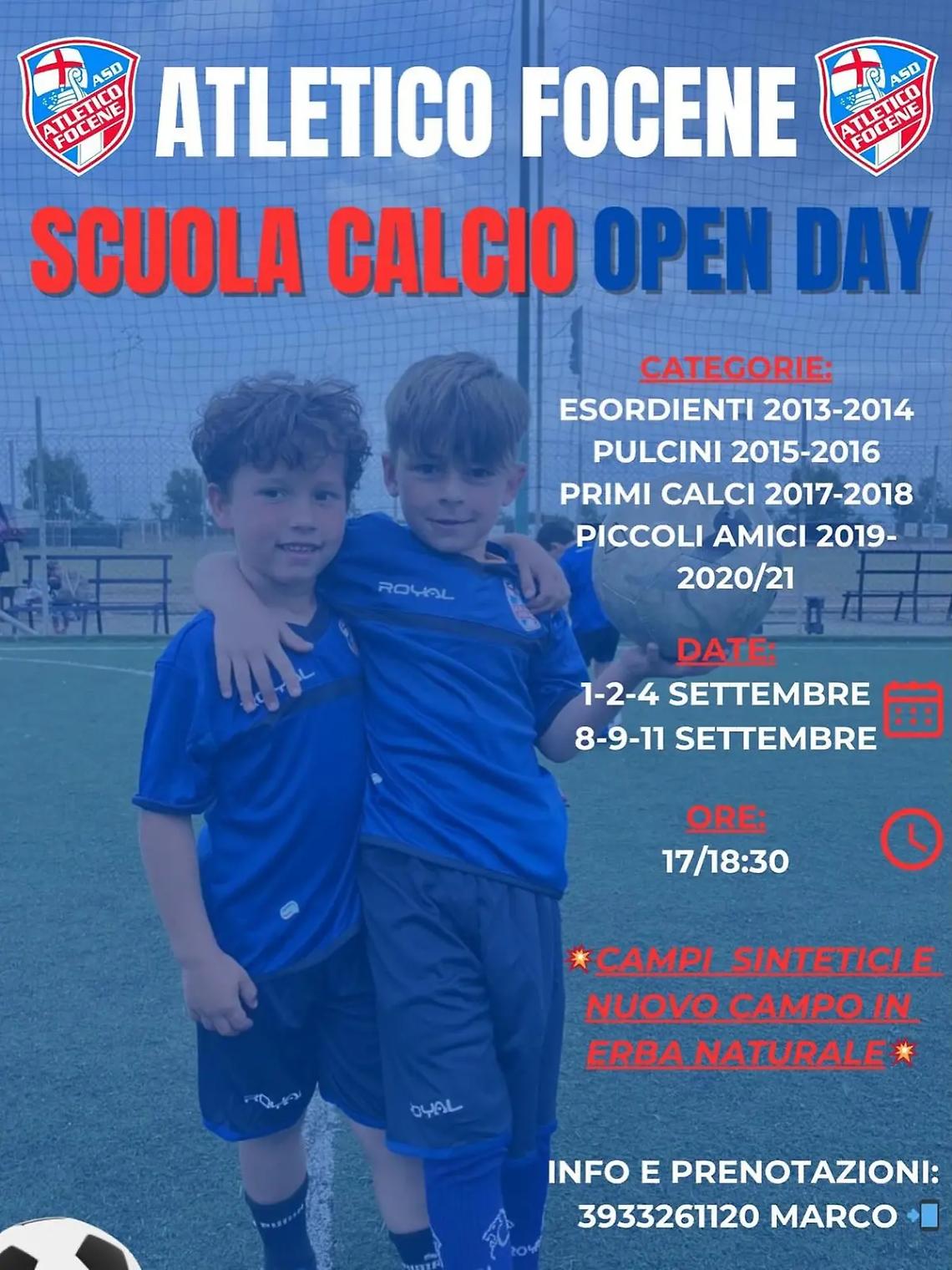 Atletico Focene, passione e crescita: da settembre al via gli Open Day
