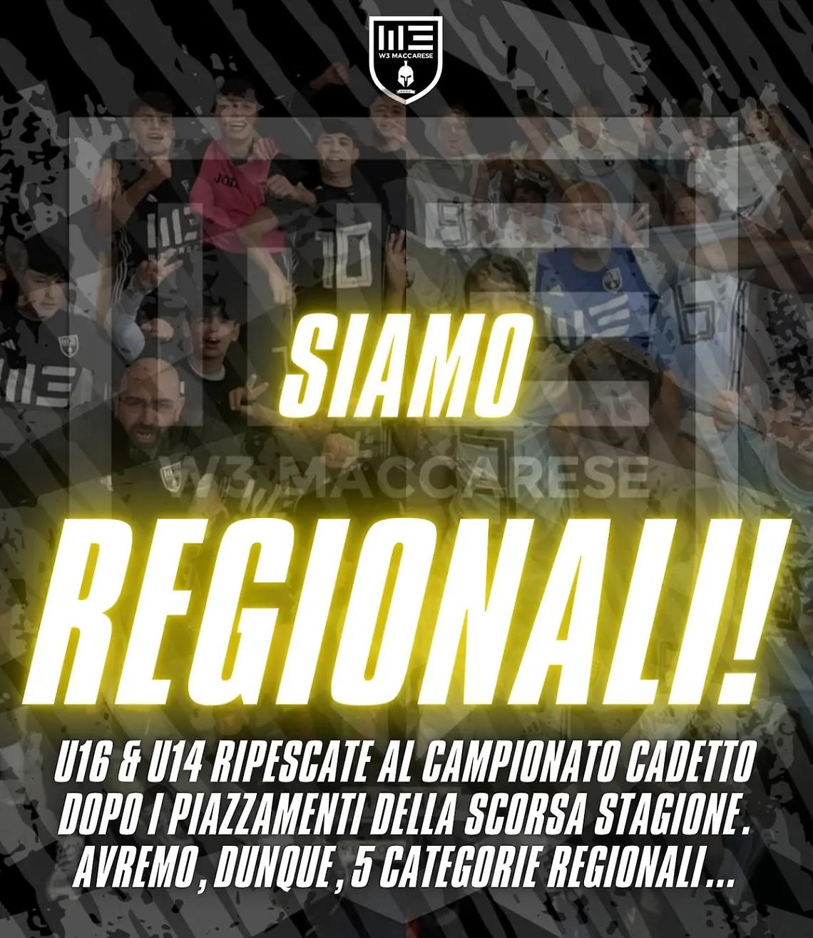 W3 Maccarese, sorride il settore giovanile