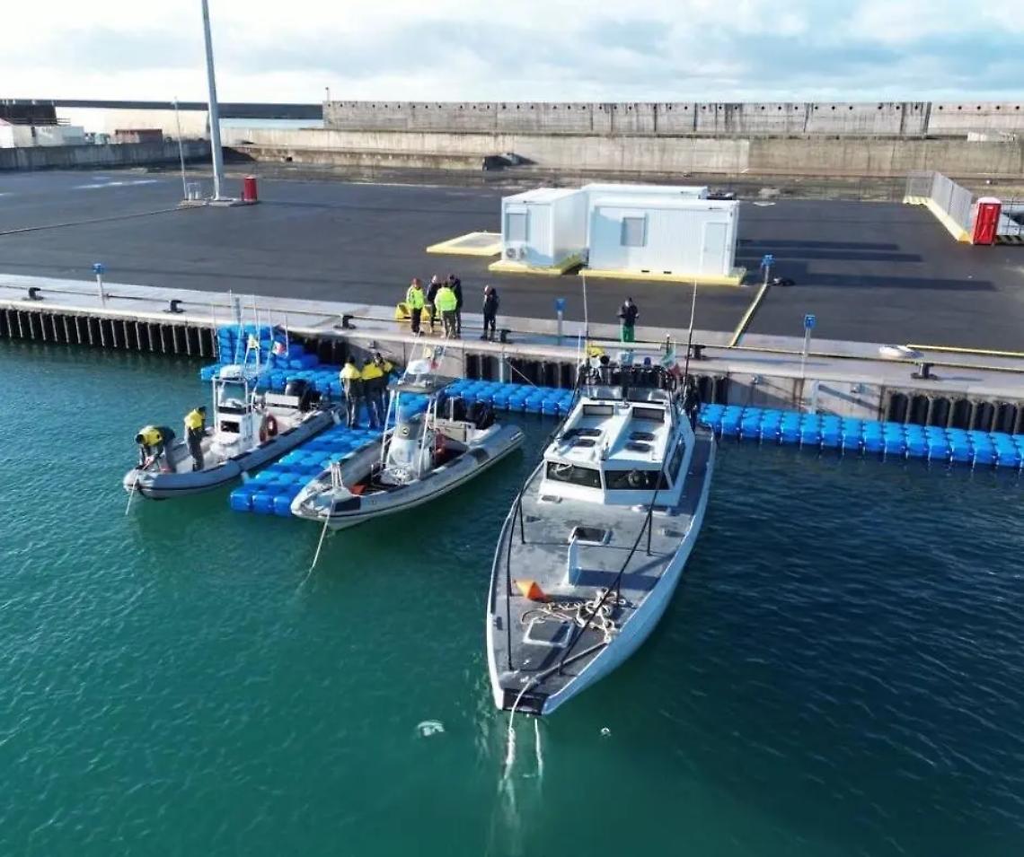 Darsena servizi, test di ormeggio superati