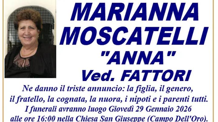 MARIANNA MOSCATELLI &ldquo;ANNA&rdquo; ved. FATTORI
